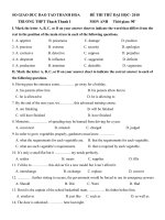 de thi thu DH va dap an