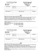 Kiểm tra Địa lý 8 Kỳ 2