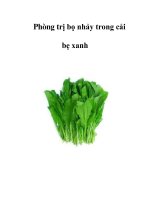 Phòng trị bọ nhảy trong cải bẹ xanh pdf