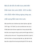 Một số vấn đề về chiến lược phát triển Kiểm toán pdf