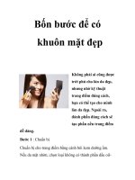 Bốn bước để có khuôn mặt đẹp pdf