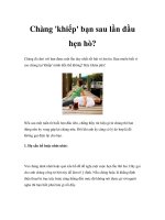 Chàng ''''khiếp'''' bạn sau lần đầu hẹn hò? docx