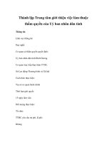 Thành lập Trung tâm giới thiệu việc làm thuộc thẩm quyền của Uỷ ban nhân dân tỉnh pps