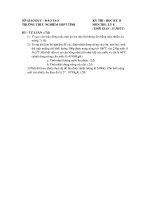 VẬT LÝ 8 HKII 2008 - 2009