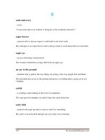 Commonly-Used Idioms, Sayings and phrasal verbs - 