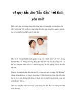 4 quy tắc cho ''''lần đầu'''' với tình yêu mới pot