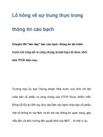 Lỗ hổng về sự trung thực trong thông tin cáo bạch pps
