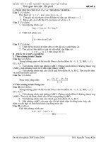 ĐỀ ÔN TẬP THI TNTHPT 2010