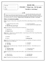 Đáp án BÀI DỰ THI:  TÌM HIỂU “ Thăng Long – Hà Nội nghìn năm văn hiến và Anh hùng
