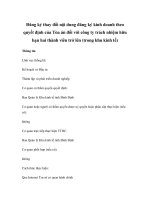 Đăng ký thay đổi nội dung đăng ký kinh doanh theo quyết định của Tòa án đối với công ty trách nhiệm hữu hạn hai thành viên trở lên (trong khu kinh tế) docx