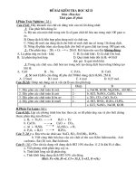 kiểm tra học ki II hóa 8 có đáp án