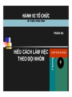 Hiểu cách làm việc theo đội nhóm