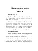 Cẩm nang an toàn sức khỏe - Phần 11 ppt