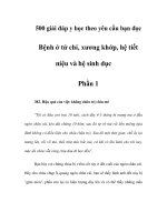 Bệnh ở tứ chi, xương khớp, hệ tiết niệu và hệ sinh dục - Phần 1 doc