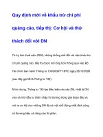 Quy định mới về khấu trừ chi phí quảng cáo, tiếp thị pdf