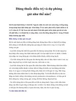 Dùng thuốc điều trị và dự phòng gút như thế nào? pdf