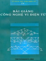 Bài giảng công nghệ vi điện tử ppsx