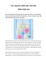 Các nguyên nhân gây đau dây thần kinh tọa pptx