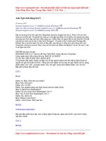 Anh ngữ sinh động bài 5 potx