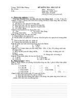 Đề kiểm tra Hóa học 9 kì 2 năm 2009-2010 ( Thành)