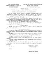 Quyết định thành lập Đoàn gám sát thi HKII lớp 5 2009-2010