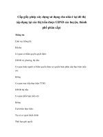 Cấp giấy phép xây dựng sử dụng cho nhà ở tại đô thị (áp dụng tại các thị trấn được UBND các huyện, thành phố phân cấp) pps