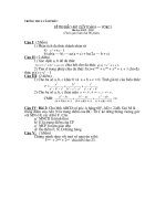 đề thi HSG toán 8 - vòng I