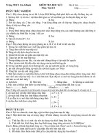 Kiểm tra HKI (Vật lí 8 - đề 01)