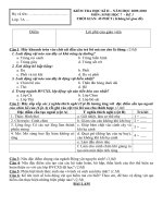 ĐỀ THI SINH 7 HỌC KỲ 2