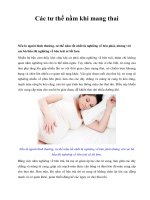 Các tư thế nằm khi mang thai docx