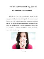 Tìm hiểu bệnh Viêm mũi di ứng, phân biệt với bệnh Viêm xoang mãn tính pptx