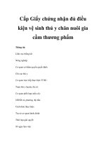 Cấp Giấy chứng nhận đủ điều kiện vệ sinh thú y chăn nuôi gia cầm thương phẩm docx