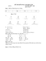 De kiem tra dinh ky Toan Lop 1 cuoi HKII 2009-2010