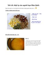 Xôi cốc thật lạ của người bạn Hàn Quốc pot