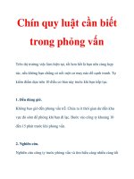 Chín quy luật cần biết trong phỏng vấn ppt