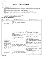 Giáo án hình học 9 tuần 19-25(đủ bốn cột)