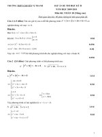 DAP AN DE THI TOAN 10NC-HKII 0910