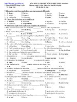 Đề tham khảo TNTHPT Anh_2010 số 1