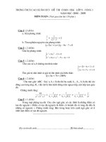 De thi HSG lop 9 có ĐA -