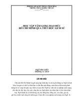 Hoc tap tam guong dao duc Ho Chi Minh qua tiet hoc lich su