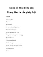 Đăng ký hoạt động của Trung tâm tư vấn pháp luật docx