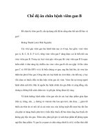 Chế độ ăn chữa bệnh viêm gan B pdf