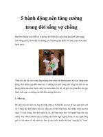 5 hành động nên tăng cường trong đời sống vợ chồng doc