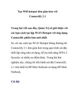 Tạo Wifi hotspot đơn giản hơn với Connectify 2.1- P1 pot