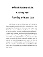 Để lành bệnh tự nhiên - Chương 9 (tt) pps