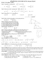 de thi khao sat chat luong ky II 2009- 2010