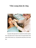 Viêm xoang hàm do răng ppt