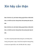 Xin hãy cẩn thận ppsx