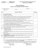 Biểu mẫu Hồ sơ giải quyết chế độ TNLĐ-BNN potx
