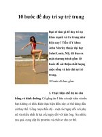 10 bước để duy trì sự trẻ trung ppsx